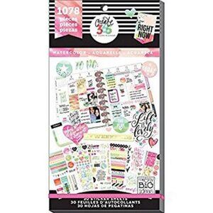Happy Planner Sticker WATERCOLOR Value Pack Mini 1078/Package